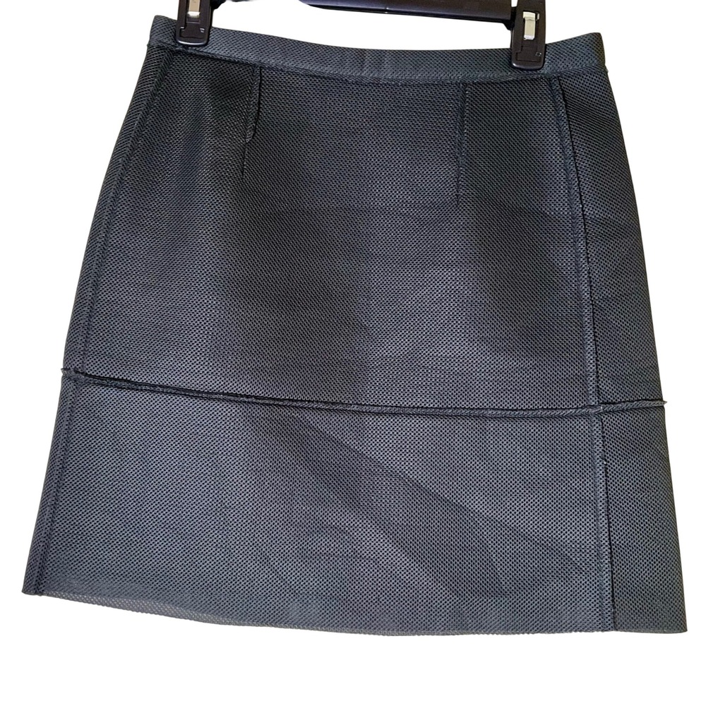 Sisley Italy Cyber Mesh Overlay Mini Skirt Black Gorpcore Techwear‎ Futuristic S